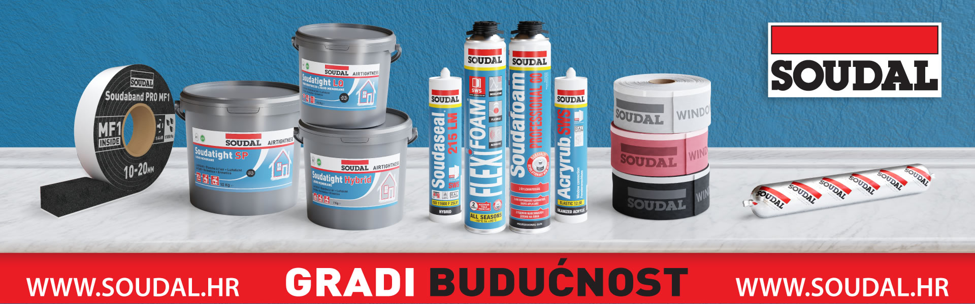SWS Soudal prozorski sustav za energetski učinkovito brtvljenje prozora na 3 nivoa