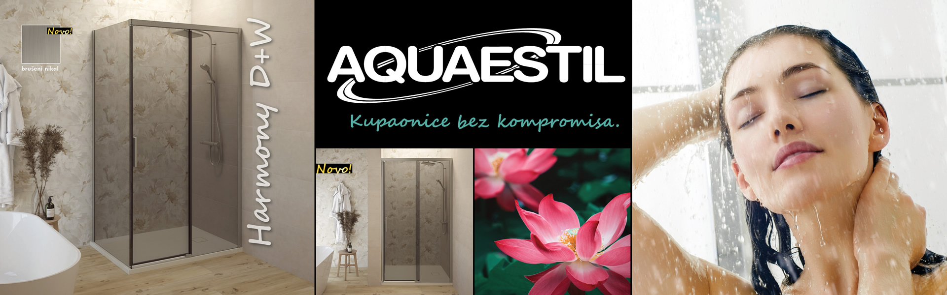 Nova dimenzija elegancije Aquaestil tuš paravana - brušeni nikal